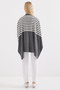 Women's Slit Oversize Poncho Sweater 1222 - F.Gray - 5