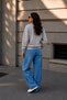 Women's 3 Thread Fabric Soft Cotton Inside Stone Color Sweatshirt - 3