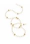 Fringed Pearl String in Gold Color 27.5 Meters – Decorative Pearl Ribbon, Beaded Ornament String, Bundle for Engagement Wedding Gift Wrapping Decoration - 2