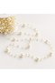 Fringed Pearl Ribbon Cream Color 27.5 Meters – Decorative Pearl Ribbon, Beaded Embellishment Ribbon, Bundle for Engagement Wedding Gift Wrapping Decoration - 2