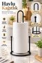 Metal black vertical paper towel holder napkin holder kitchen and bathroom napkin holder