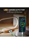 مصباح سرير مع شاحن لاسلكي، مصباح مكتب LED مع منفذ USB، مصباح طاولة يعمل باللمس مع ساعة - 4