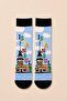 Istanbul Maiden's Tower Patterned Blue Unisex Socks