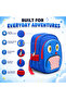 School Backpack Lightweight Large Capacity Multi Pocket Bookbag Adjustable Padded Shoulder Straps Water Resistant Everyday Backpack Study Travel Outdoor Activities Daily Use Rosy Owl Blue - 4