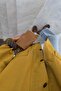 Velvet Collar Mustard Jacket - 5