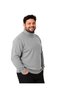 Men's Large Size Gray Full Fisherman Cotton Sweater 3Xl-4Xl-5Xl-6Xl - 2