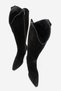 Taryalin Women's Genuine Leather Pointed Toe Western / Cowboy Boots Black Suede - 4