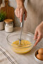 Manual Top-Press Rotating Stainless Steel Practical Whisk - 2