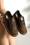 Brown Women's Sneaker Sports Shoes Daily Comfortable Sole Stylish Casual Shoes 025A - 2