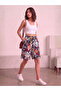 Women's Woven Patterned Shorts Retro Colorful