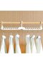 Space Saving Hangers, White Foldable Closet Organizers with 16 Hooks, Portable Clothing Sto - 7