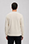 Men's Casual Winter Cream Crew Neck Basic Sweater - 6