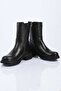 Laceless Zippered Genuine Leather Casual Boots 347-7614 Women's Boots - 7