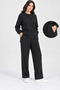 Tencel Tunic and Trousers Set with Contrast Beading Detail - 6