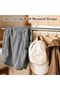® 12 Inch Pull-Out Closet Rod, Black Sliding Clothes Rail with 4 Hooks, Adjustable Silver War - 6