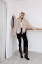 Women's Stand Collar Oversize Thin Fleece Coat - 2