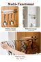 ® 12 Inch Pull-Out Closet Rod, Black Sliding Clothes Rail with 4 Hooks, Adjustable Silver War - 7