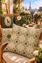 Secret Garden Collection |   A Set of 4 Decorative Throw Pillow Covers with Vintage Botanical and Deer Patterns That Add Timeless Elegance to Your Home - 4