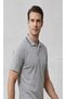School Boys' Gray Flexible Comfortable Fit Polo Collar T-Shirt (Middle-High School)