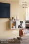 Decorative Wooden Fuse Box Storage Panel Concealer Sliding Wall Type Wifi Modem Cable Hider
