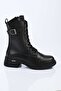 Lace-Up Zippered Genuine Leather Casual Boots 347-7624 Women's Boots - 5
