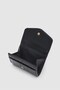Black women's wallet with meat flap - 5