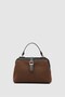 Botte Suede Vintage Handbag and Crossbody Bag Bitter Brown