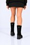 Laceless Zippered Genuine Leather Wedge Heel Boots 347-2501 Women's Boots - 4