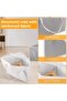 2Pcs Foldable Hanger Storage Bags with Handle - Waterproof Triangle Clothes Organizer for Closet, La - 4