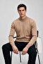 Men's Basic Winter Camel Long Sleeve Turtleneck Sweater - 4