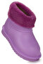 Kids Waterproof Girls' Eva Rain Boots with Fur Inside, Snow Boots - 2
