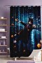 Matrix Cat Patterned Bathroom Curtain, Shower Curtain, Bathtub Curtain 175X200Cm - 2