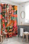 Parisian Tiger Patterned Bathroom Curtain, Shower Curtain, Bathtub Curtain 175X200Cm - 5