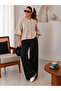 Women's Buttoned Textured Knitwear Poncho Cardigan 26714 - 3
