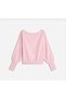 Women's Asymmetrical Boat Neck Trendy Rib Cut Popular Pink Knitwear Sweater