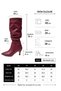 Women's Oslo Burgundy Heeled Bellows Stylish Casual Comfortable Boots - 5