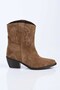 Laceless Genuine Leather Embroidered Cowboy Boots 346-1728 Women's Boots - 5