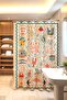Framed Sea Creatures and Town Pattern Bathroom Curtain, Shower Curtain, Bathtub Curtain 175X200Cm - 2