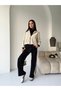 Women's Modal Fabric Hooded Parachute Detailed Top and Bottom Set with Stopper Detail - 4