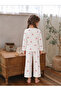 Children's Patterned Pajama Set – Long Sleeve Soft Comfortable Top and Bottom Pajama Sets - 3