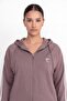 Women's Mink Seasonal Front Zipper Hooded Striped Logo Detailed Tracksuit Set - 4