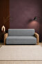 Self-Embossed Geometric Pattern Chenille Sofa Cover 170X225 cm Multi-Purpose Sofa and Bed Cover - 7