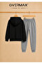 Children's Smile Printed Hooded Tracksuit Set - Ages 3-12 - 2
