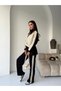 Women's Modal Fabric Hooded Parachute Detailed Top and Bottom Set with Stopper Detail - 2
