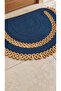 Handmade Natural Textured Half Moon Braided Door Mat Bohemian Decorative Design - 5