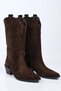 Laceless, Zipperless Genuine Leather Long Cowboy Boots 346-1682 Women's Boots - 5