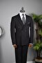 K.Düğme Double Breasted Suit Black