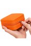 Portable Mirrored Jewelry Box Travel Type Zipper Jewellery Organizer Ring Earrings Necklace Storage Case - 6
