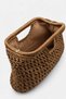 Women's Bag 100% Handmade Straw Raffia Handbag Knitted Textured Daily Bag - 6