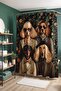 Modern Dog Family Patterned Bathroom Curtain, Shower Curtain, Bathtub Curtain 175X200Cm - 4